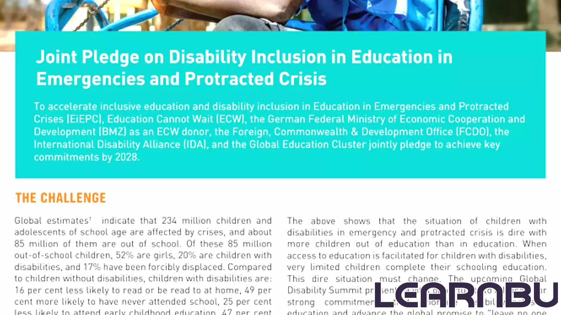 Commitment to Disability Inclusion in Education During Crises