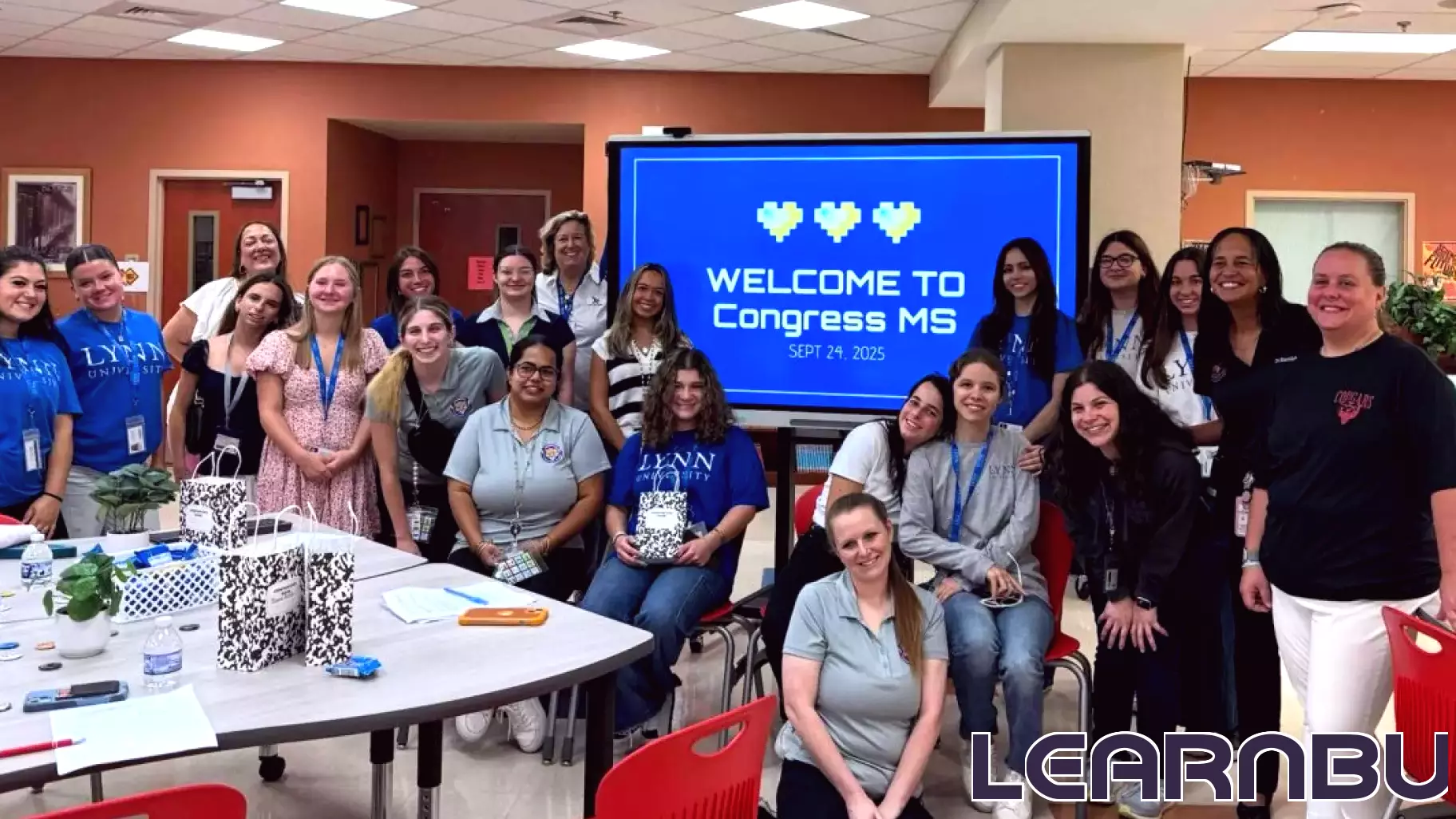 Lynn University Students Engage in Hands-On Learning at Local Middle School