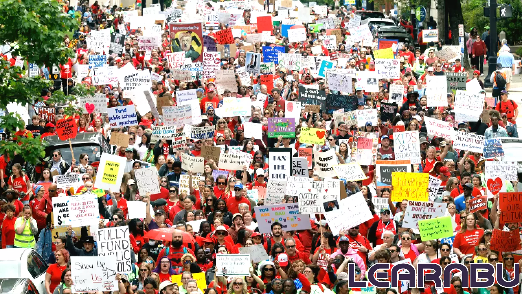 Watch a time lapse video of the NC teacher's march in Raleigh