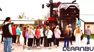 Third grade students ventured outside the classroom for hands-on agricultural education