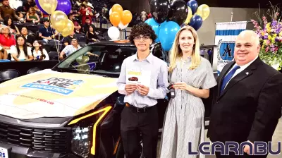 United High School Student Receives New Car for Perfect Attendance