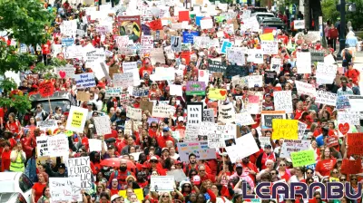 Watch a time lapse video of the NC teacher's march in Raleigh